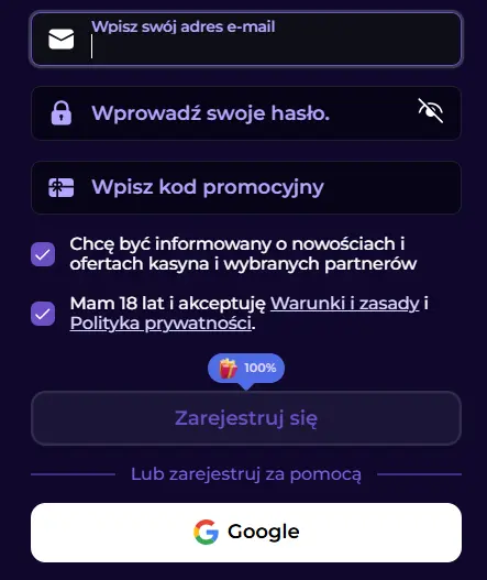Rejestracja w SlotsDJ Casino – podaj e-mail, hasło i odbierz bonus powitalny