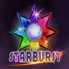 Starburst slot icon by NetEnt, available at Slotsdj Casino