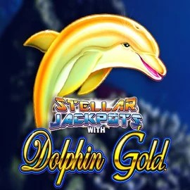 Dolphin Gold with Stellar Jackpots logo – Jackpots by Lightning Box Game at Slotsdj Casino